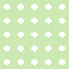 Traditional quatrefoil lattice pattern.