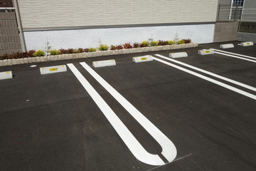 アパートの駐車場