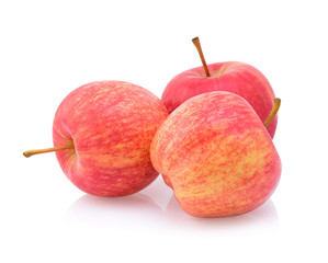 Gala apples isolate on white background