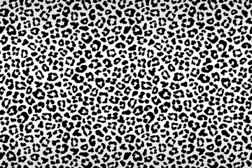 Black gray white leopard fur horizontal texture. Vector © Glitter_Klo