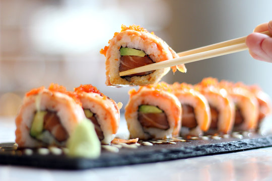 Sushi and Chopstick