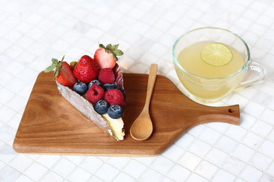 Tea Time with Fruit Cake