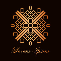 Vintage ornamental logo