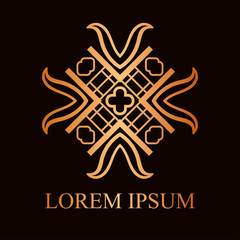 Vintage ornamental logo