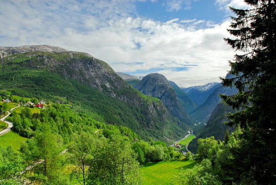 Norway. The Stalheim Gorge