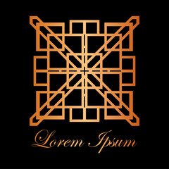 Vintage ornamental logo