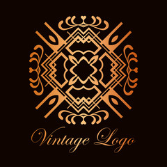 Vintage ornamental logo