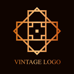 Vintage ornamental logo
