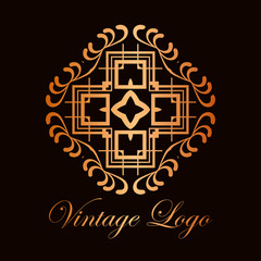 Vintage ornamental logo