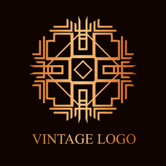 Vintage ornamental logo