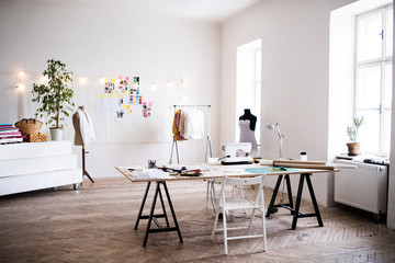 Interior of a studio, startup business.