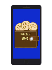 wallet of omisego on a phone screen