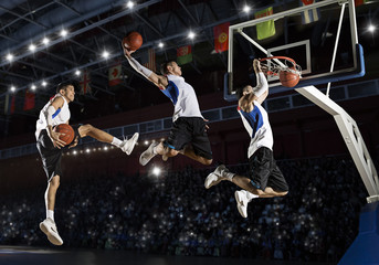 Basketball player in action