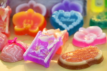 Colorful handmade soap. Handmade soap
