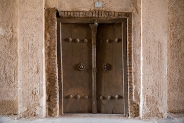 Naklejka premium A Door in Boshrouyeh, Khorasan, Iran