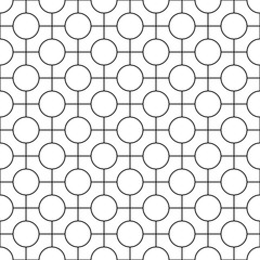 Simple seamless geometric pattern - vector grid background