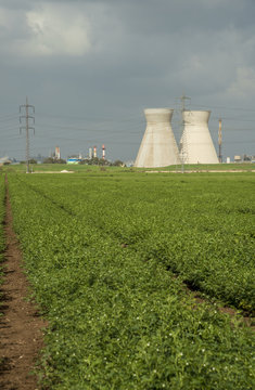 Haifa, Israel- March 29, 2018 : Industrial Refinery In Haifa, Israel