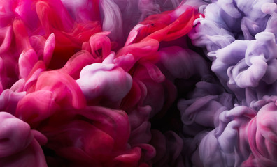Ink drop in water background