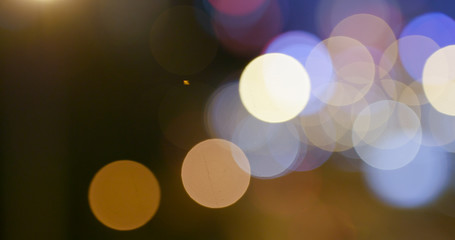 Bokeh of city traffic