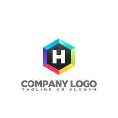 H LETTER LOGO TEMPLATE