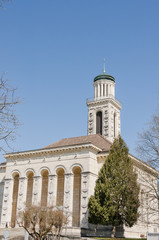 Fototapeta premium Solothurn, Stadt, Altstadt, reformierte Kirche, Stadtkirche, Bieltor, Amtshausplatz, Altstadthäuser, Stadtrundgang, Frühling, Schweiz
