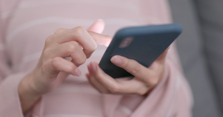 Woman use of smart phone