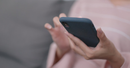 Working on smart phone