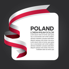 Poland flag background