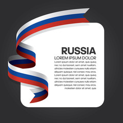 Russia flag background