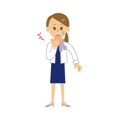 15シリーズ_正装の女性_びっくり