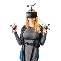 Standard equipment on woman in vr club