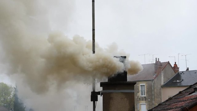 Smoke from a chimney