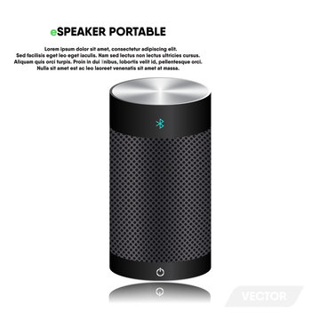Smart speaker portable of musics and sound, Vector design