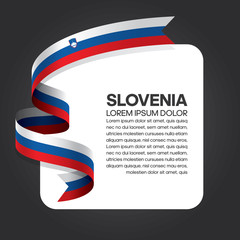 Slovenia flag background