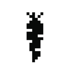 Fototapeta premium Carrot, pixels