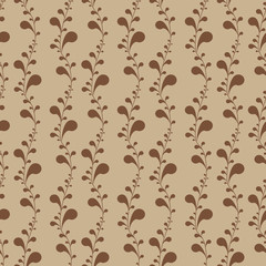 Seamless Pattern with leaves. Vector illustration.