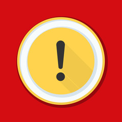 Exclamation Danger sign illustration