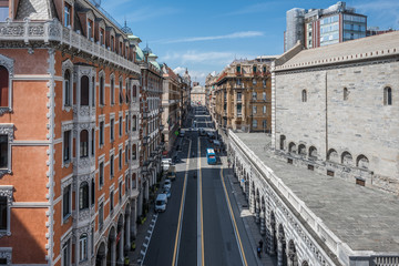 Fototapeta premium Architecture and sights of the Italian city of Genoa