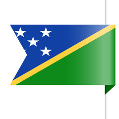 Solomon Islands Flag Vector Bookmark Icon