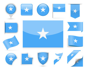 Somalia Flag Vector Set