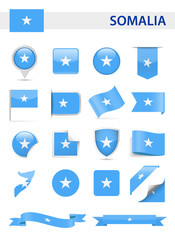 Somalia Flag Vector Set