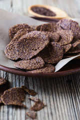 Healthy chips with  flax seeds