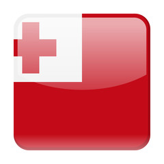 Tonga Flag Vector Square Icon