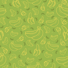 Banana fruit seamless pattern background vector format