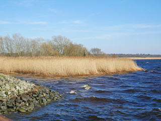 Widok na jezioro w Kamminke