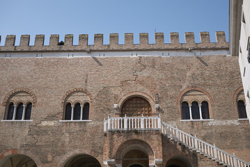 Treviso, Italy - March 26, 2018: View of Palazzo dei Trecento