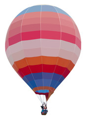 Hot air balloon isolated on the white background