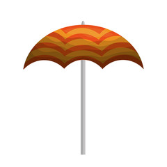 umbrella open isolated icon vector illustration design