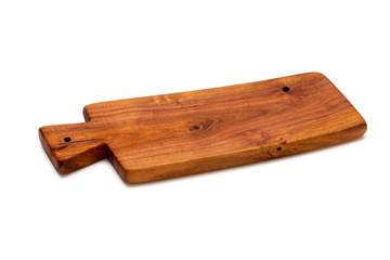 Isolated cutting board for use as a background.