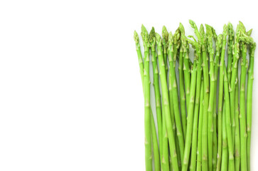 Asparagus on white background 